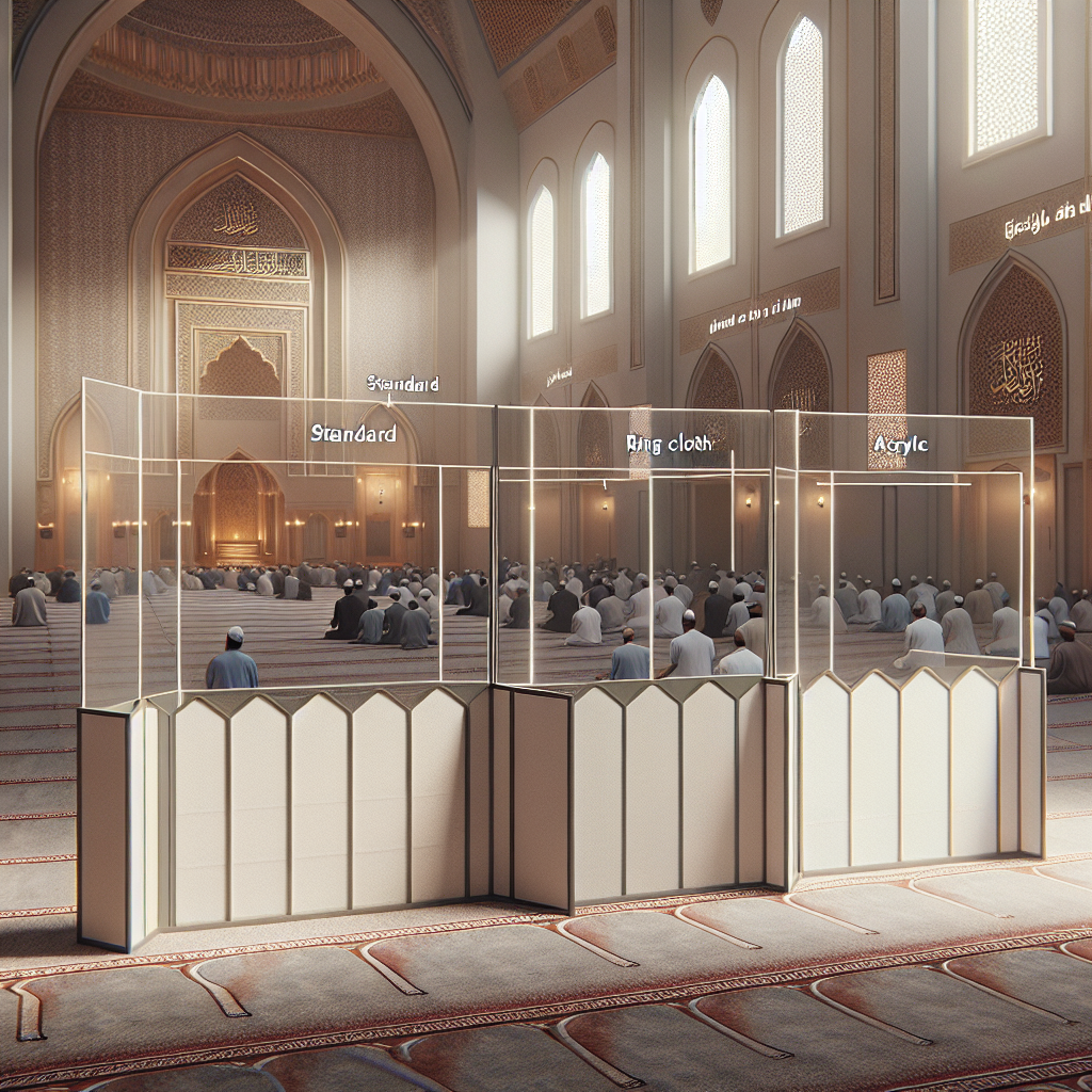 Perbedaan Pembatas Shaf Standar, Kain Ring, dan Akrilik: Mana yang Paling Cocok untuk Masjid?