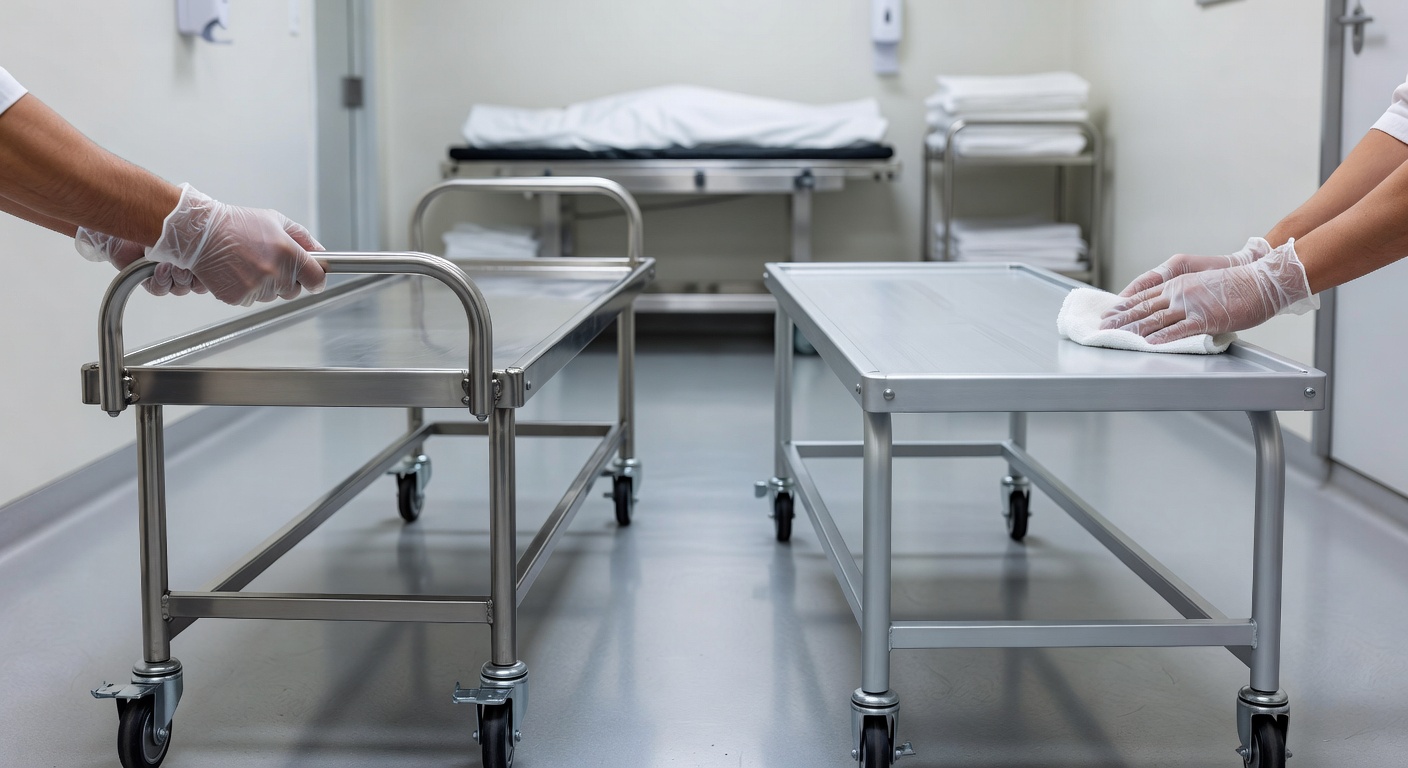 Bale Kafan Stainless vs Aluminium: Mana yang Lebih Aman, Ringan, dan Tahan Lama untuk Kebutuhan Pengurusan Jenazah?