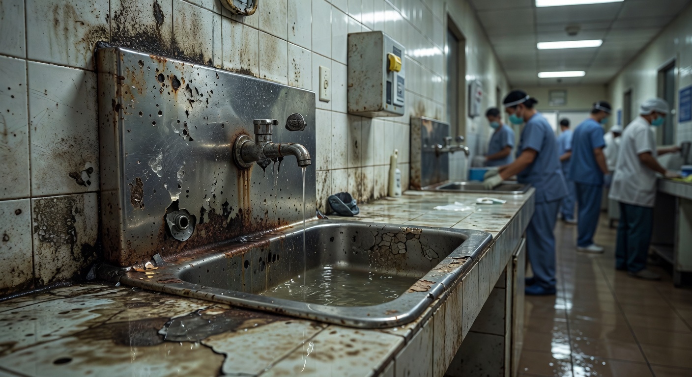 Biaya Tersembunyi Kerusakan Wastafel Cuci Tangan di Lingkungan Rumah Sakit yang Korosif