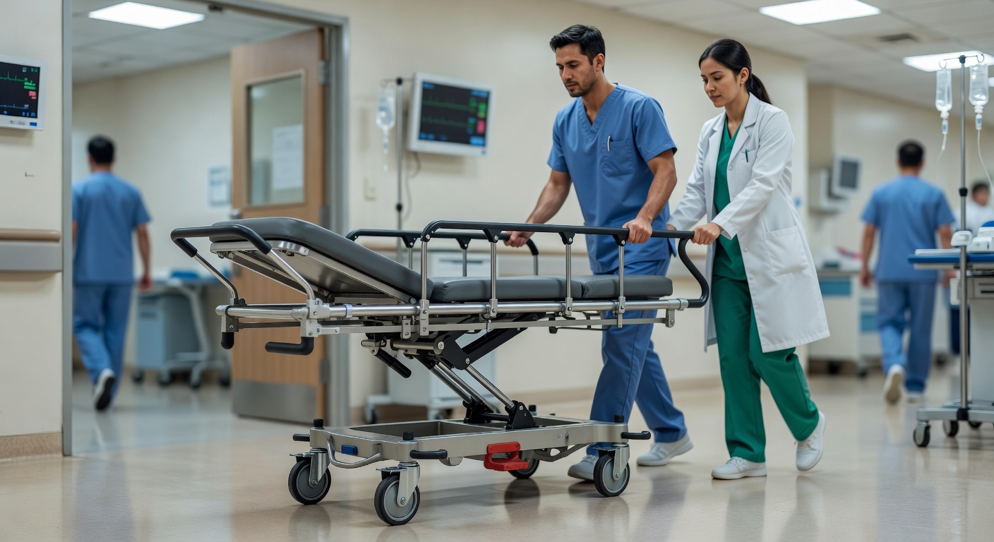 Ergonomi Stretcher Jaya Madani yang Mengurangi Risiko Cedera Punggung Tenaga Kesehatan