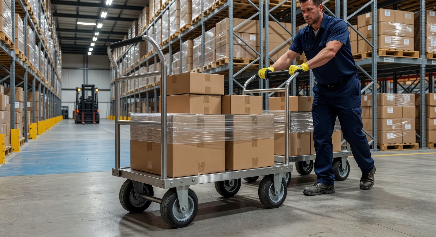 Ergonomi Troli Barang Industri: Solusi Efisiensi Logistik dan Keamanan Kerja Karyawan