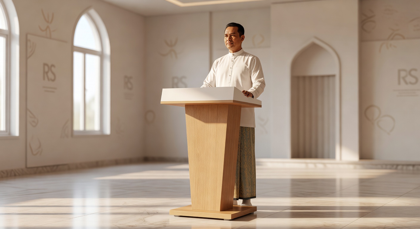 Podium Masjid yang Mengurangi Risiko Cedera Khatib sekaligus Menjaga Citra Fasilitas Kesehatan