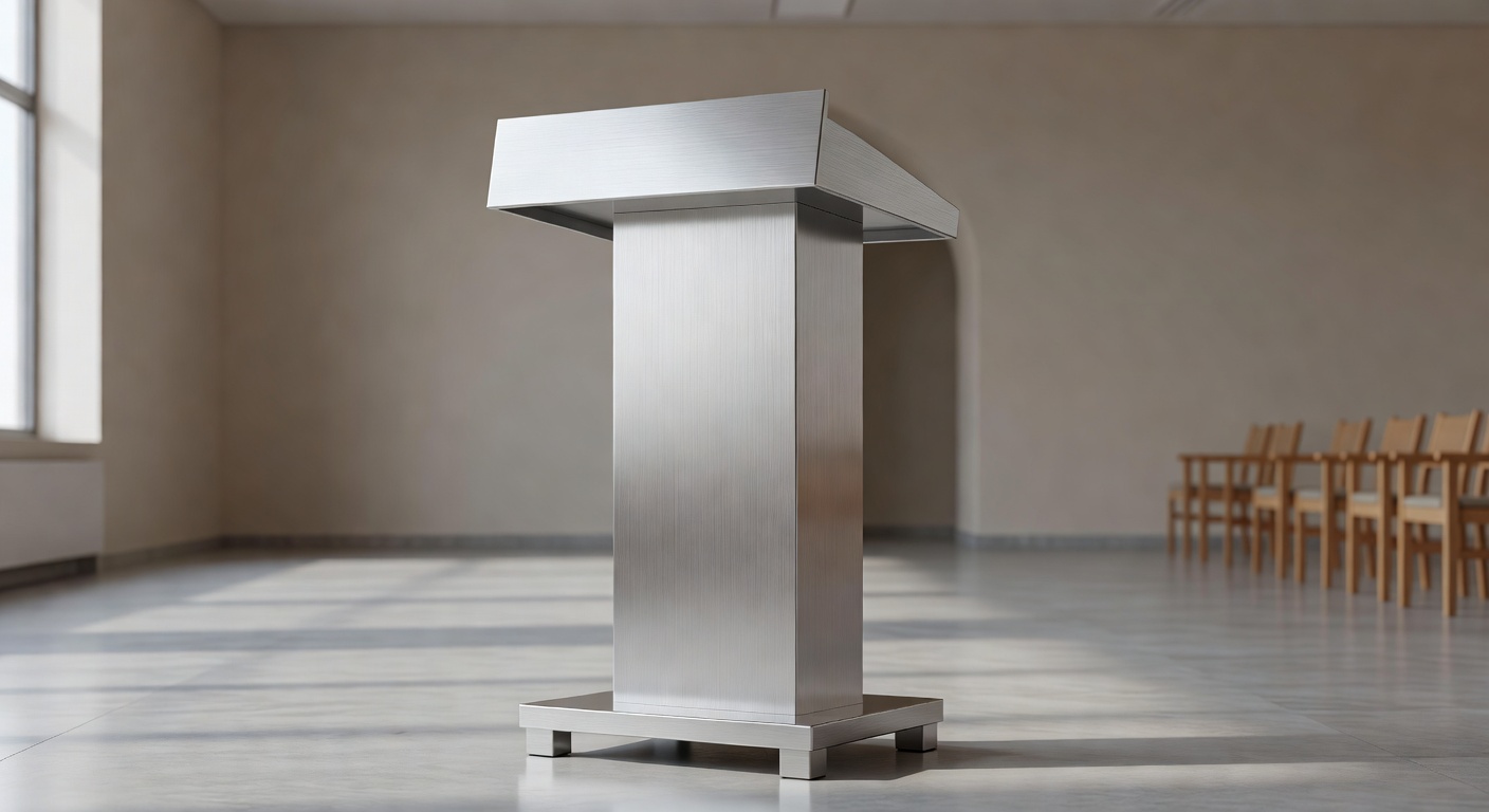 Podium Stainless untuk Masjid, Kampus, dan Instansi: Faktor Stabilitas, Finishing, dan Citra Ruang yang Sering Diabaikan