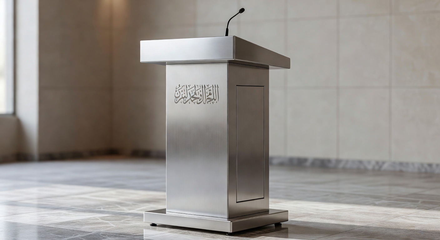 Podium Stainless untuk Masjid, Sekolah, dan Instansi: Detail Desain yang Bikin Tahan Lama dan Tetap Elegan
