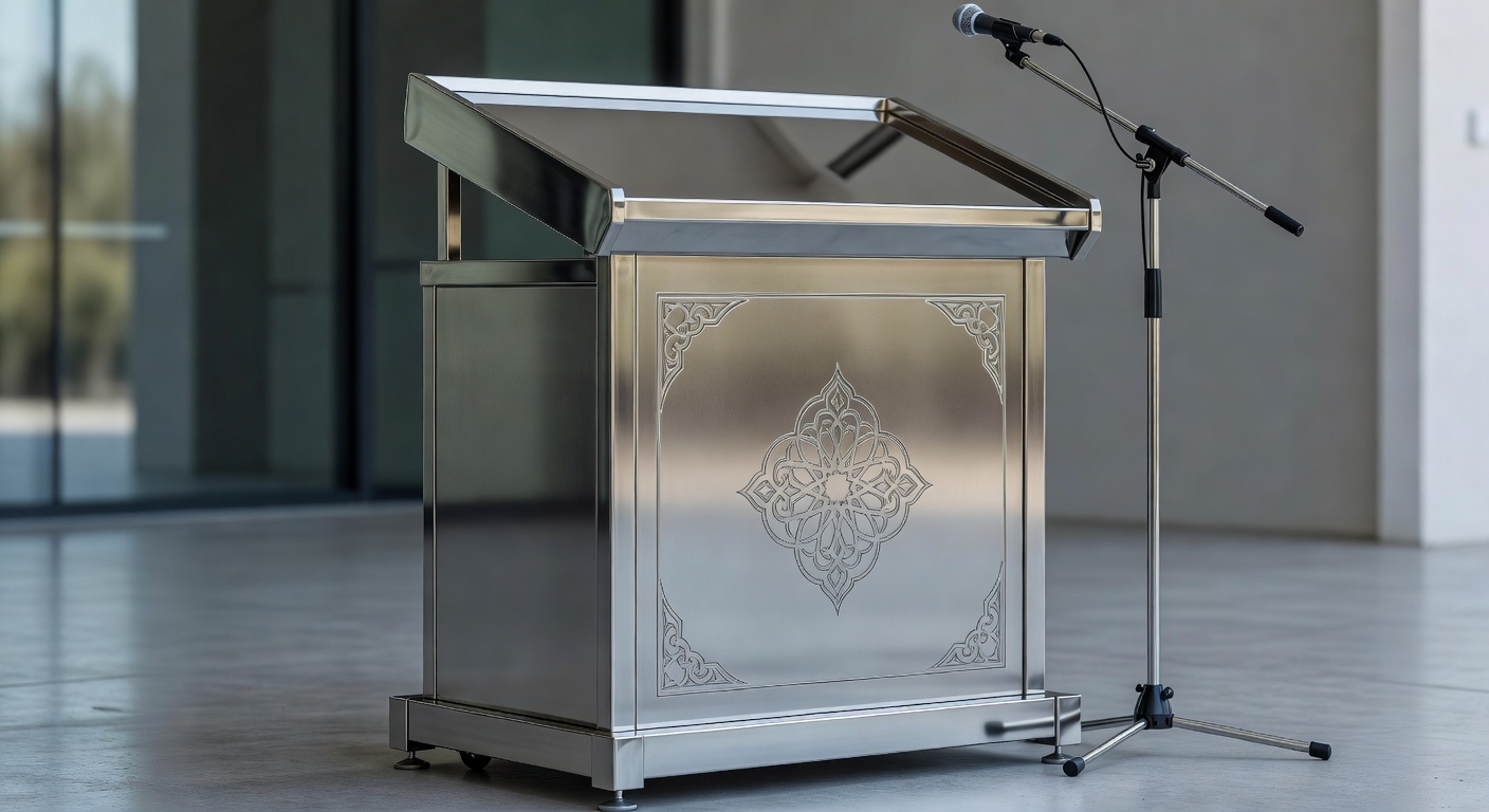 Podium Stainless untuk Masjid, Sekolah, dan Instansi: Detail Konstruksi yang Menentukan Wibawa Sekaligus Keawetan