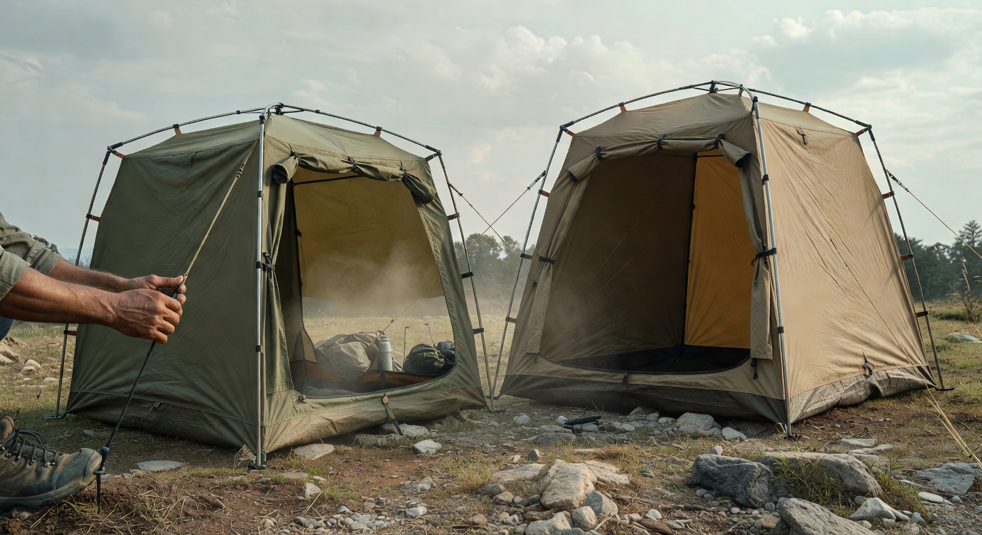 Tenda Pemandian Lipat vs Pemandian Standart: Titik Kritis Material, Stabilitas, dan Kecepatan Setup yang Sering Terabaikan