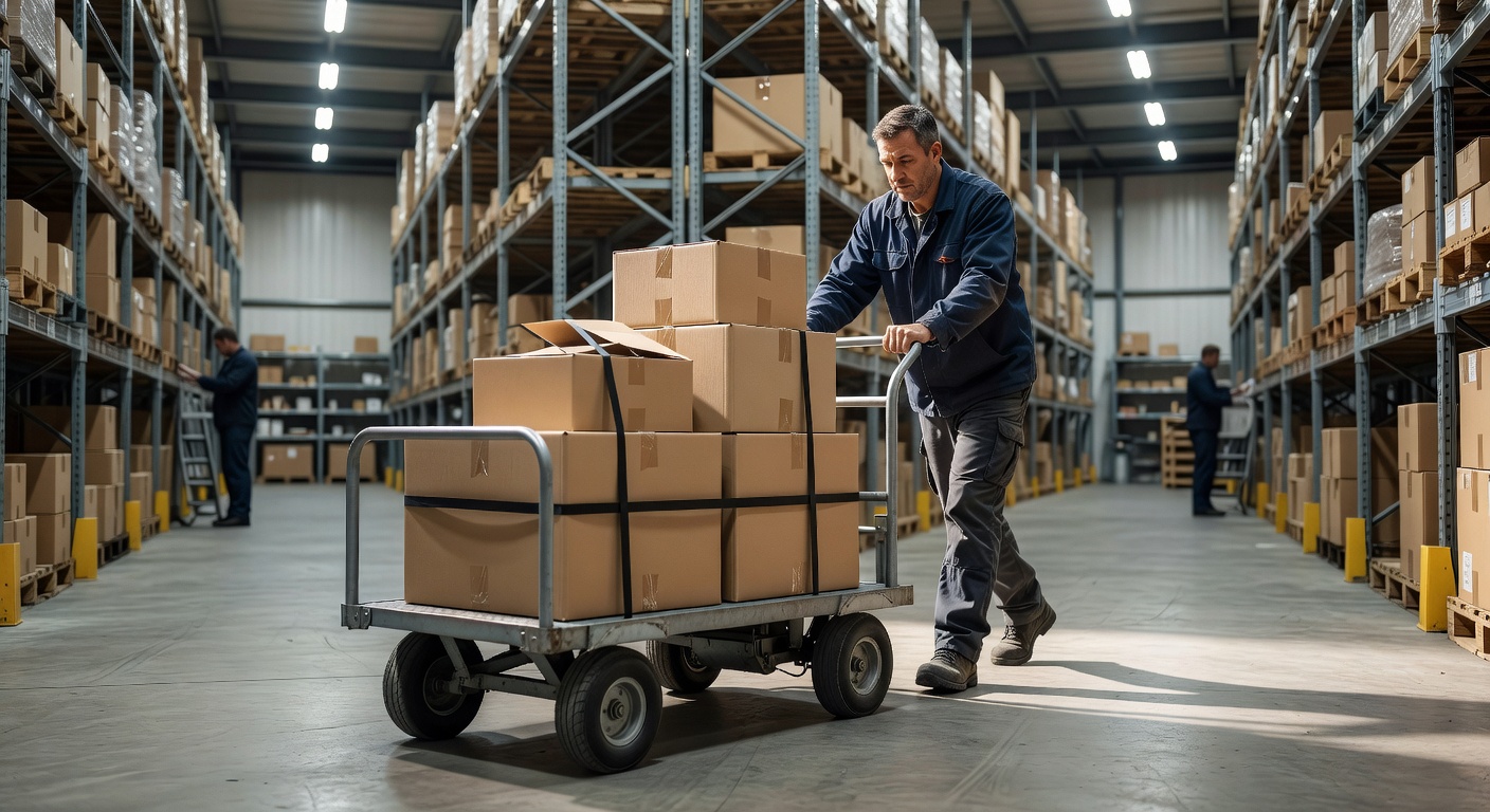 Troli Barang Heavy Duty untuk Gudang, Toko, dan Hotel: Strategi Mempercepat Angkut Barang Tanpa Boros Tenaga