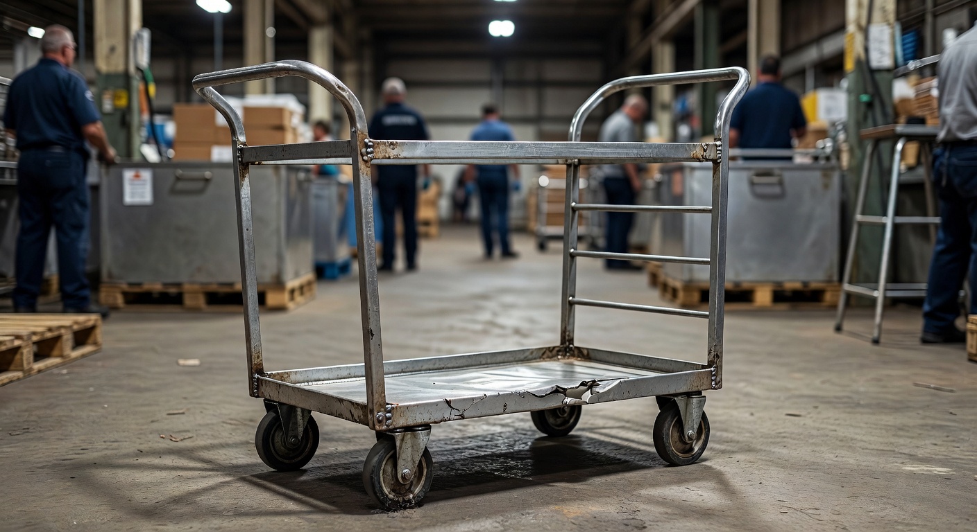 Troli Barang Stainless untuk Gudang, Laundry, dan Logistik Internal: Titik Rawan Kerusakan yang Sering Bikin Operasional Tersendat